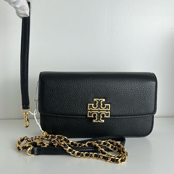 NWT Tory Burch Britten Chain Wallet Wristlet - Picture 2 of 13